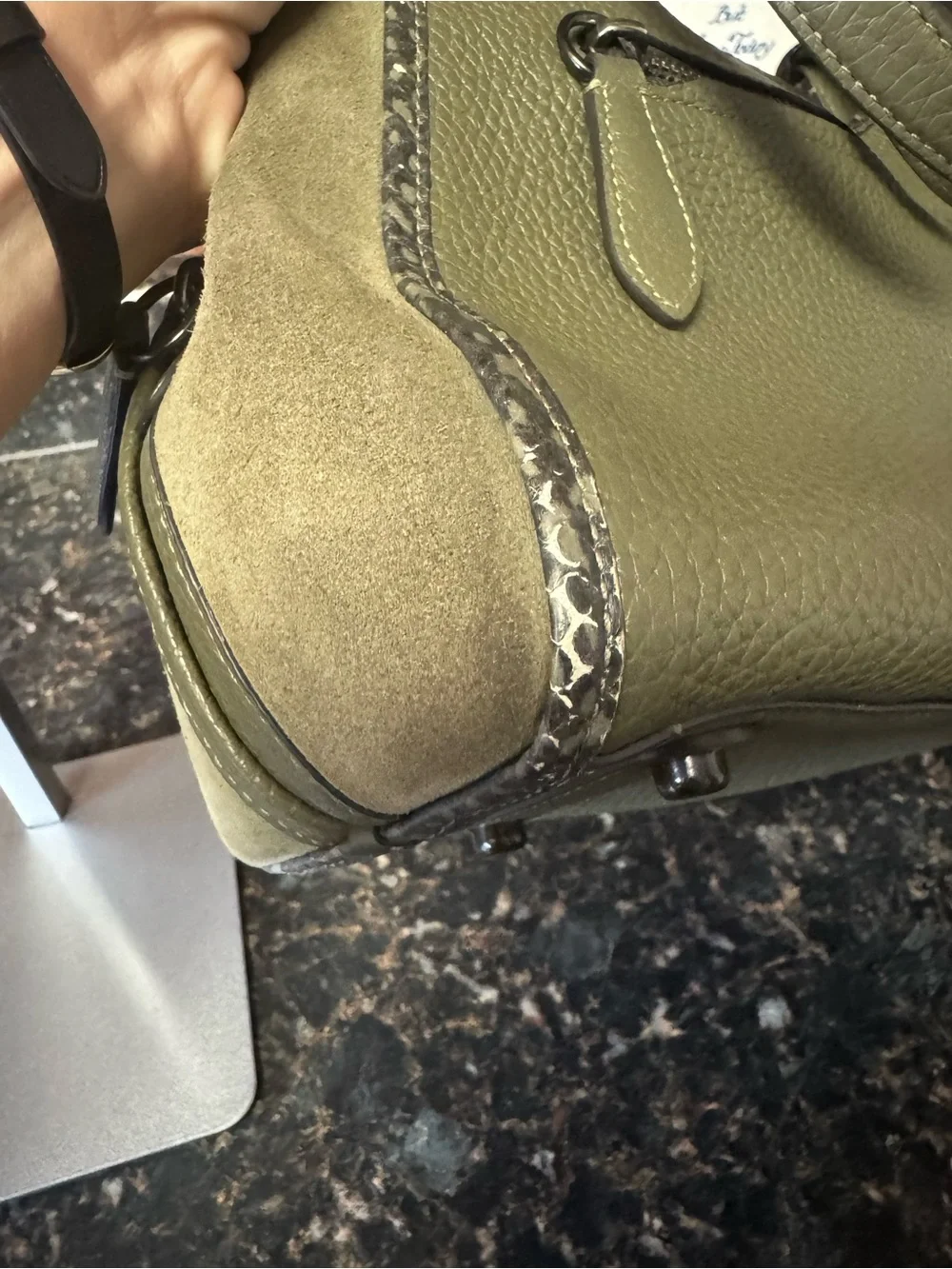 Coach Lori Shoulder Bag with Snakeskin Detail (Style C5266)